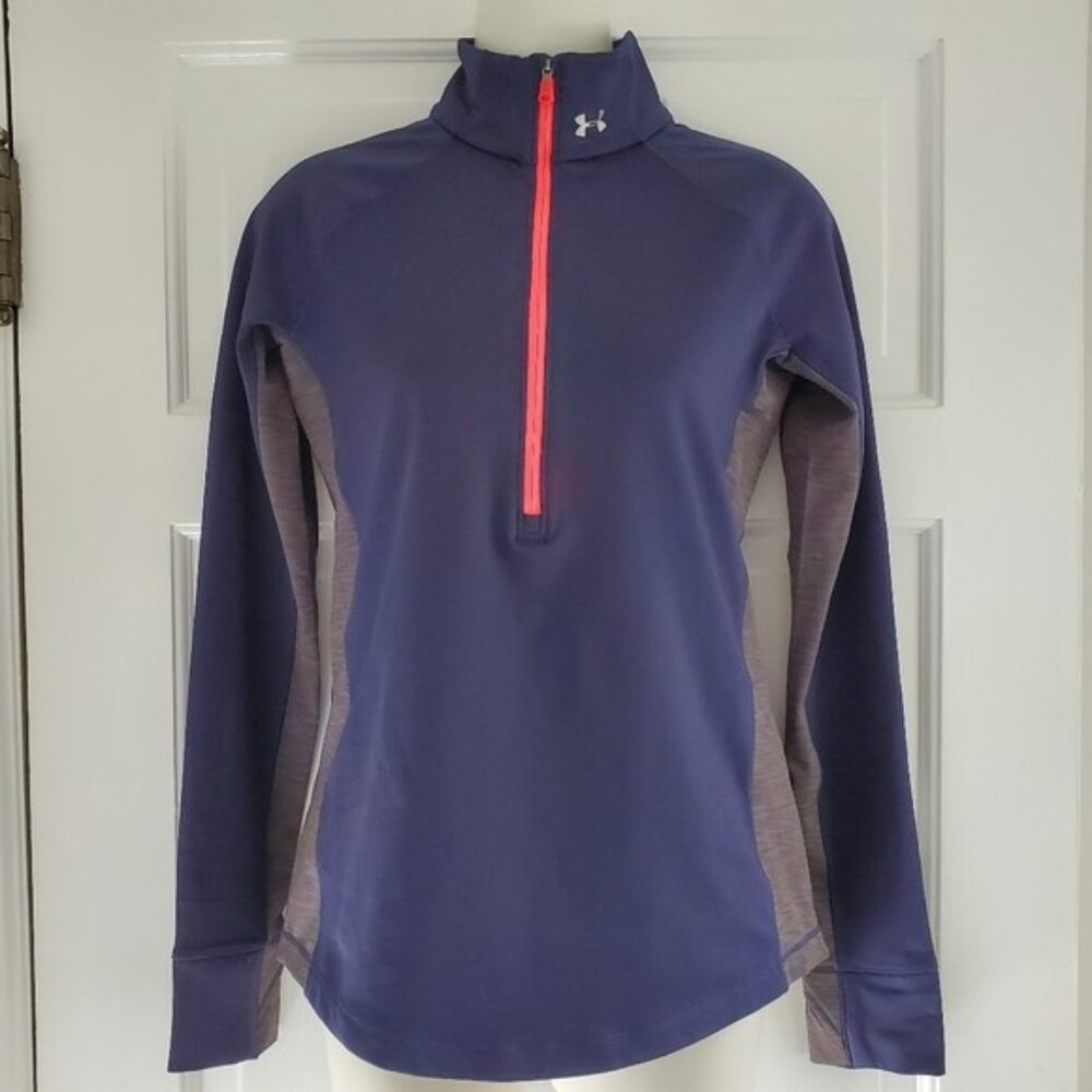 NWT, UNDER ARMOUR Cold Gear Fitted 3/4-Zip Top - Small